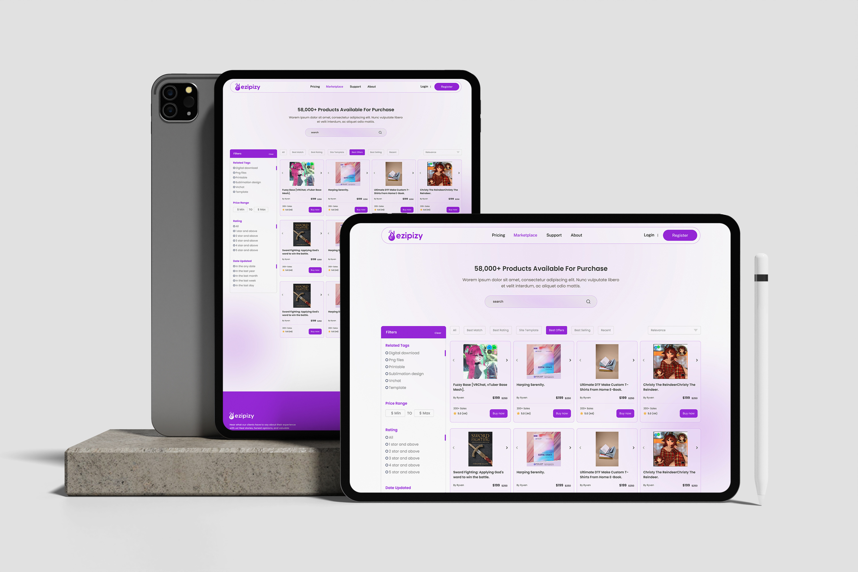 Example of Customized Software UI/UX Design